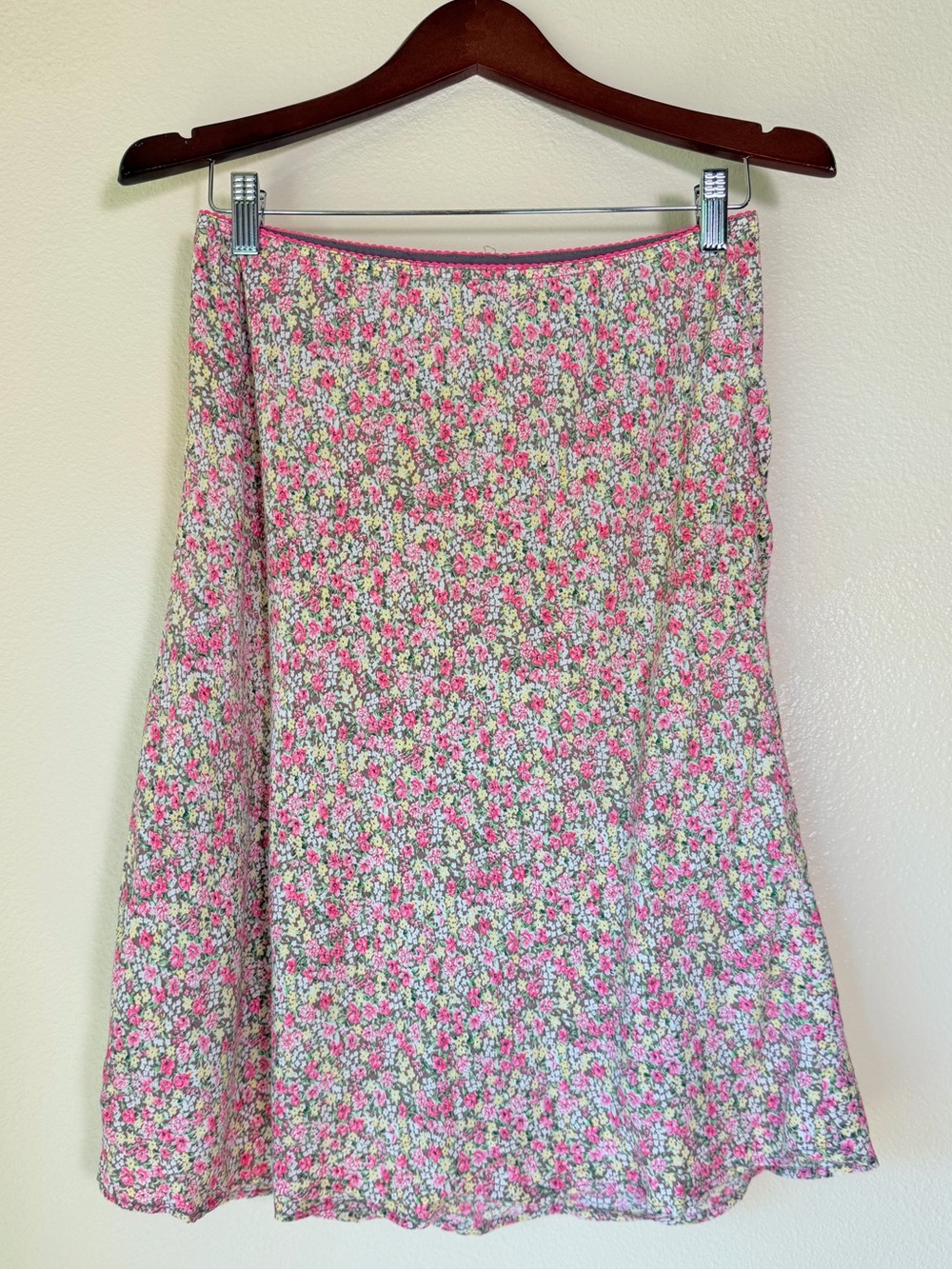 GAP Pink Floral Midi Skirt